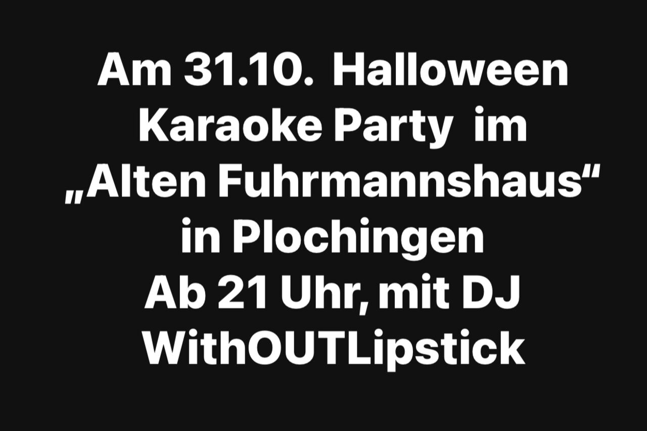Halloween Karaoke Party am 31.10.23