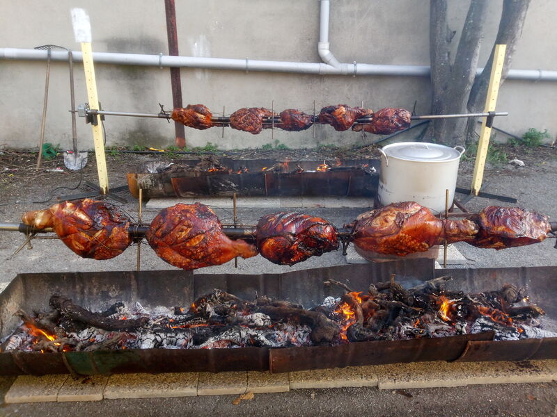 jambons à la broche