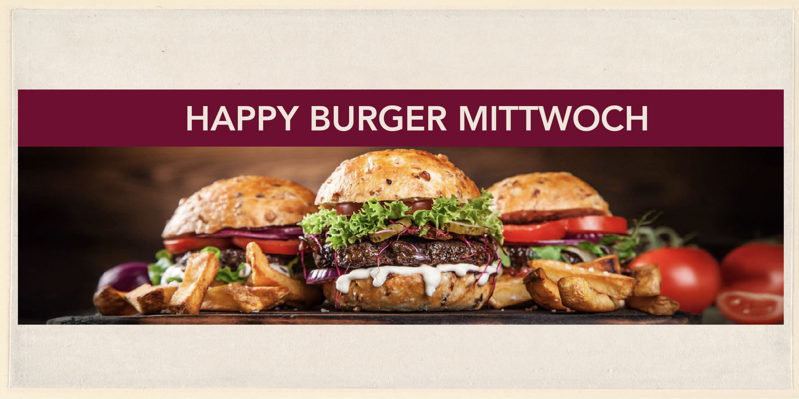 HAPPY BURGER MITTWOCH