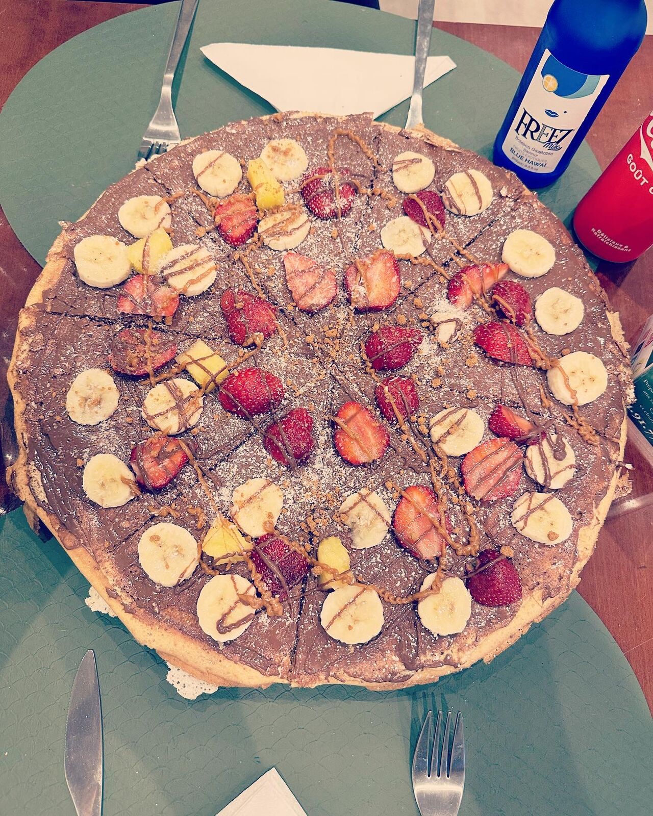 crepes croustillantes nutella banane fraise coco speculoose