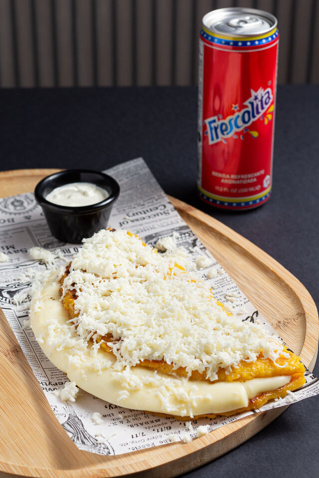Cachapa con Queso y Nata