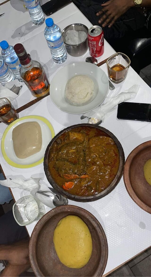 Sauce graine foutou placali ou riz