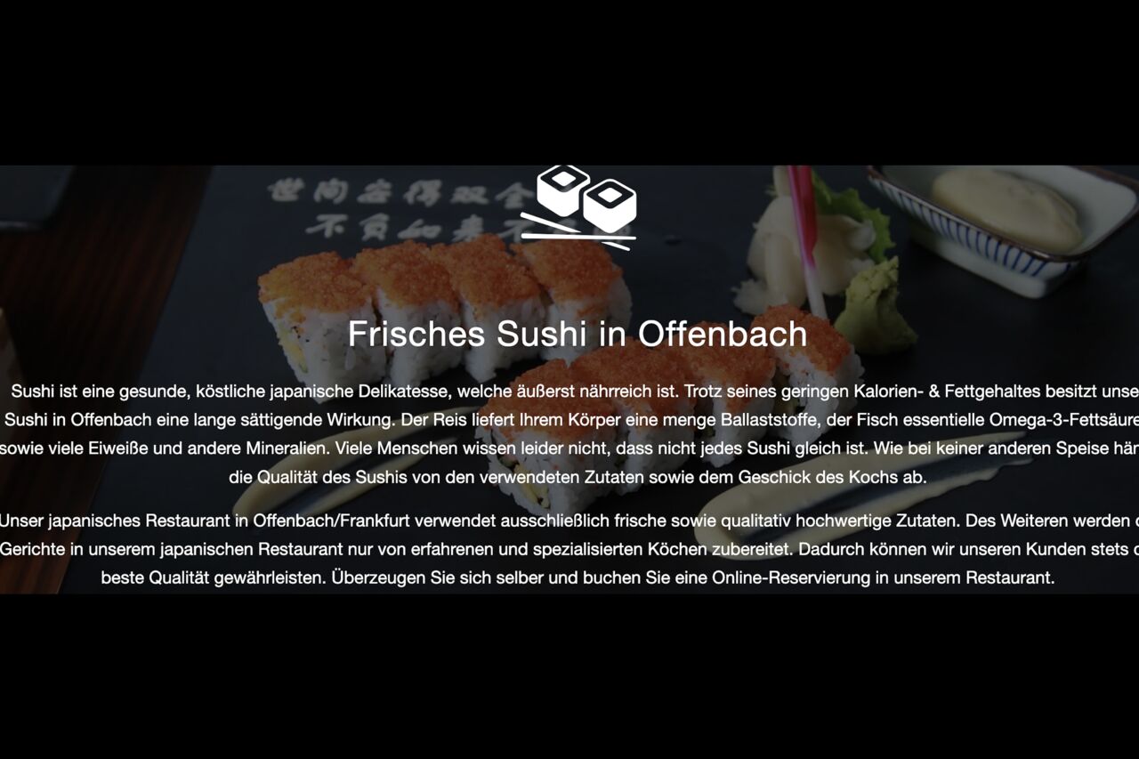 Frisches Sushi in Offenbach