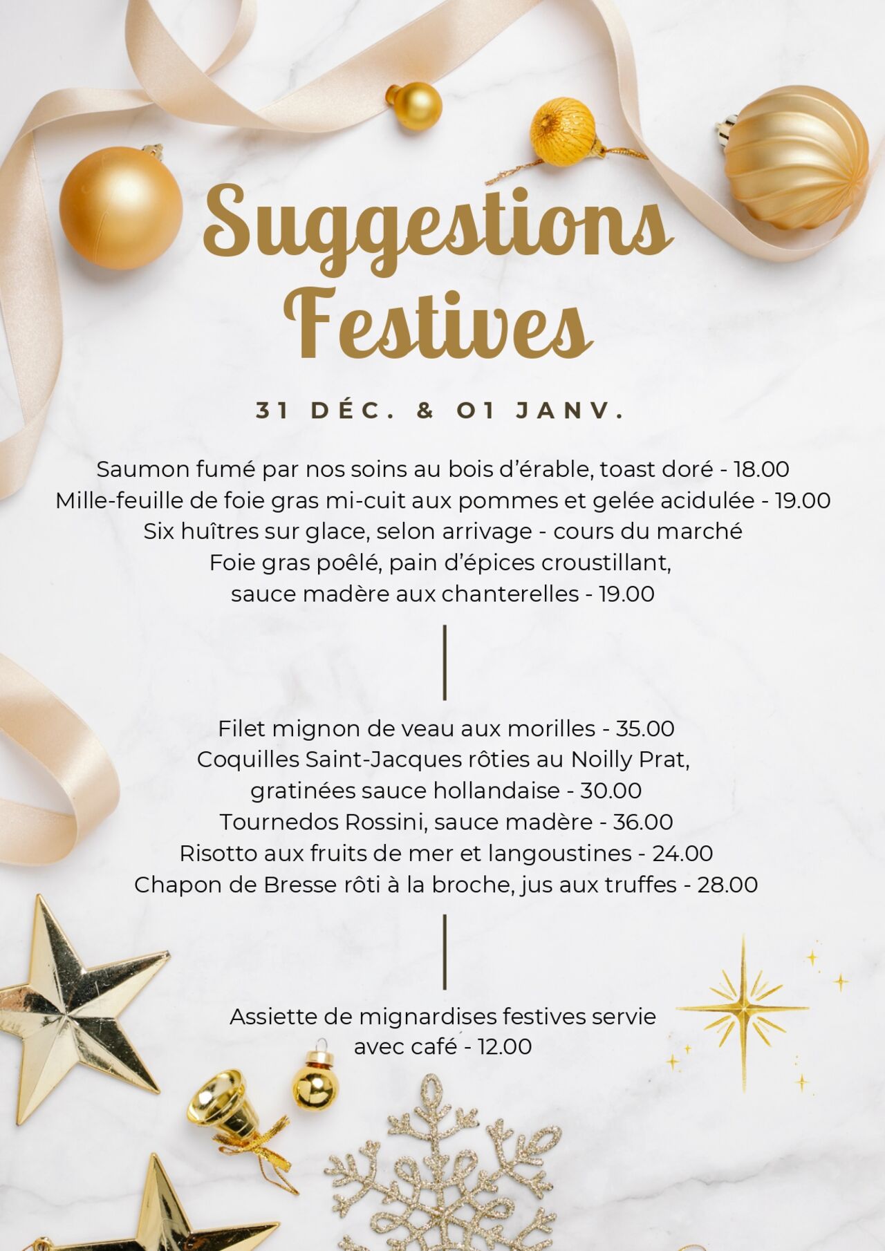 Suggestions festives