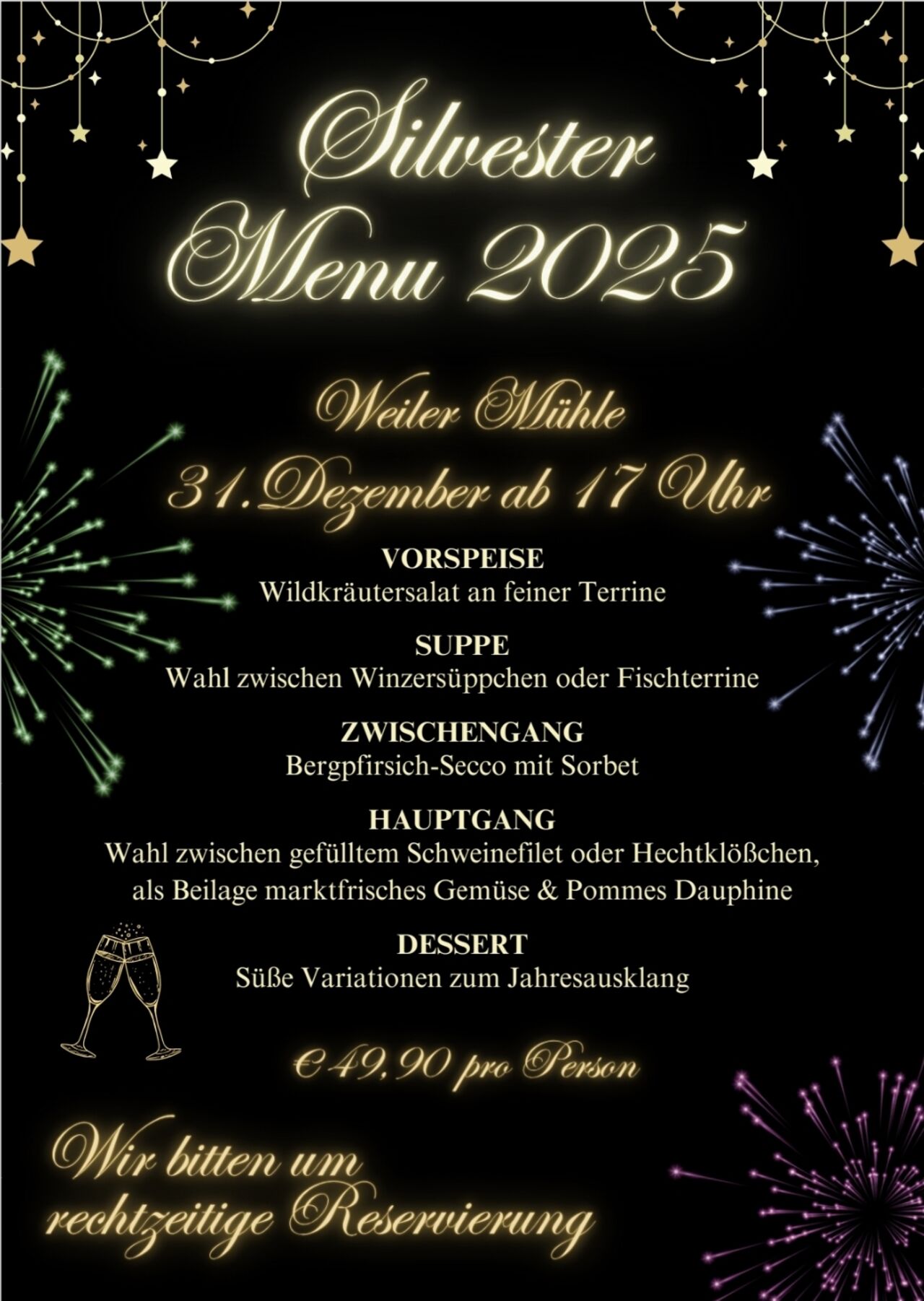 Silvester Menü 2025