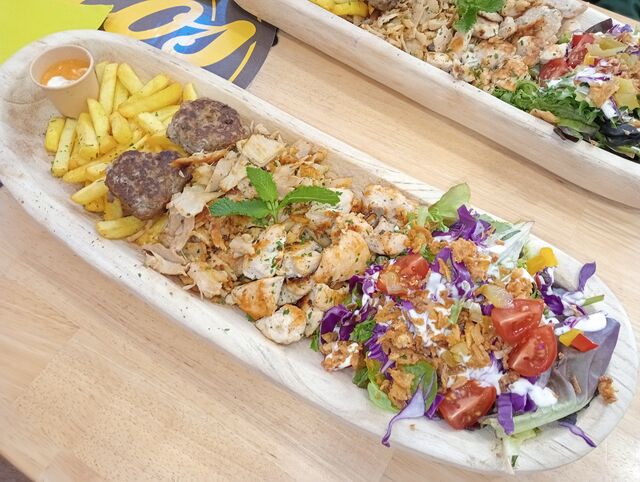 Assiette kebab kefta 