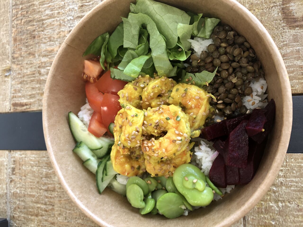 Bowl Crevettes Curry Coco