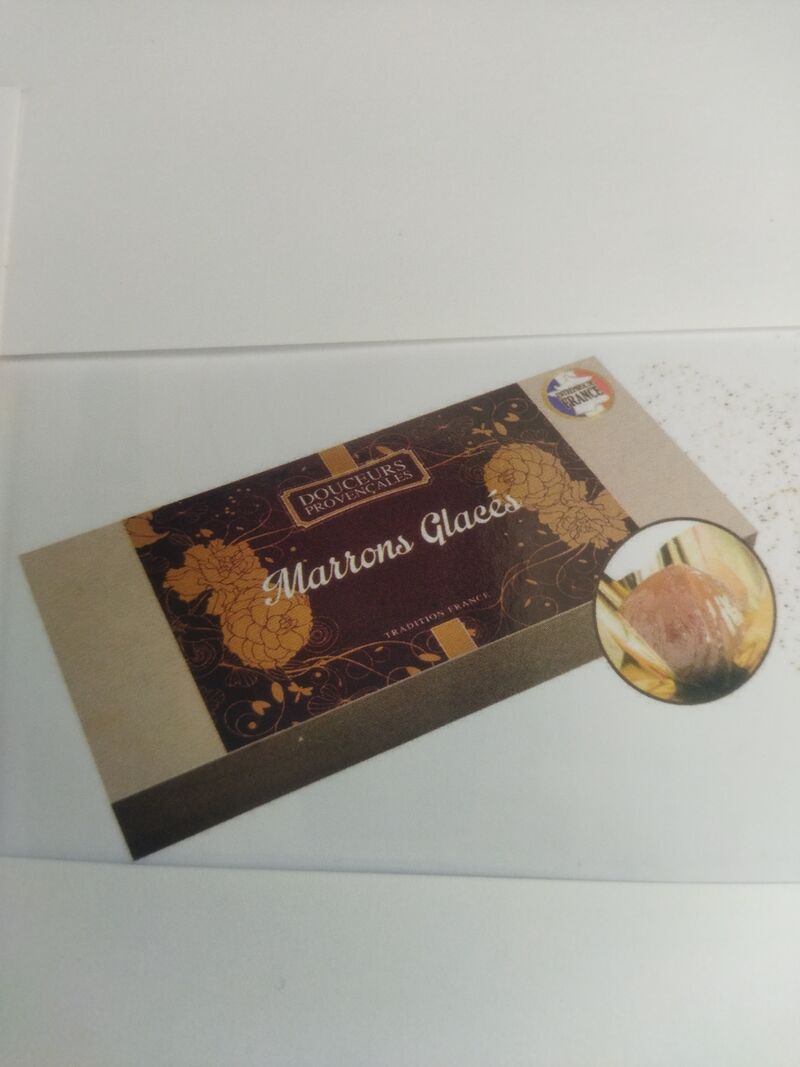Marrons glacés 5 à 20.40€ les 240gr 