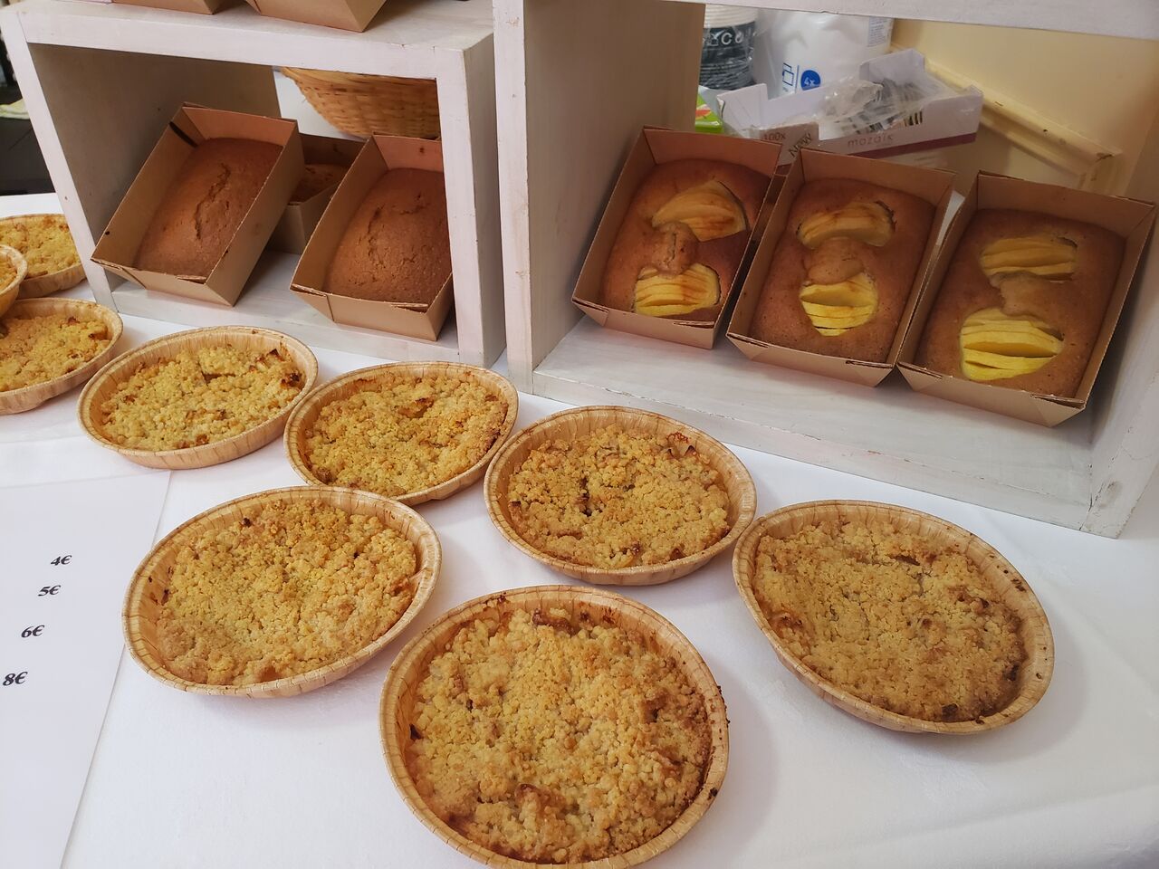 crumble, gateau aux pommes, ardechois