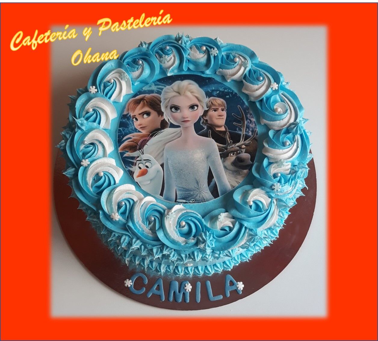 Le colocamos la imagen que deseas y la elaboramos con los colores de tu preferencia.