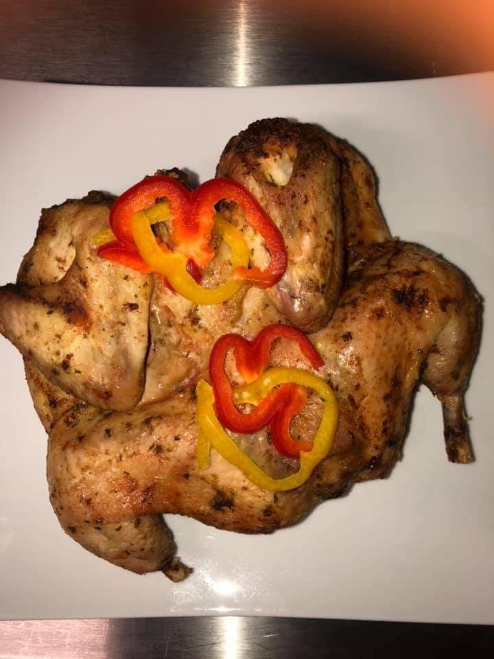 Poulet braisé à la moutarde 