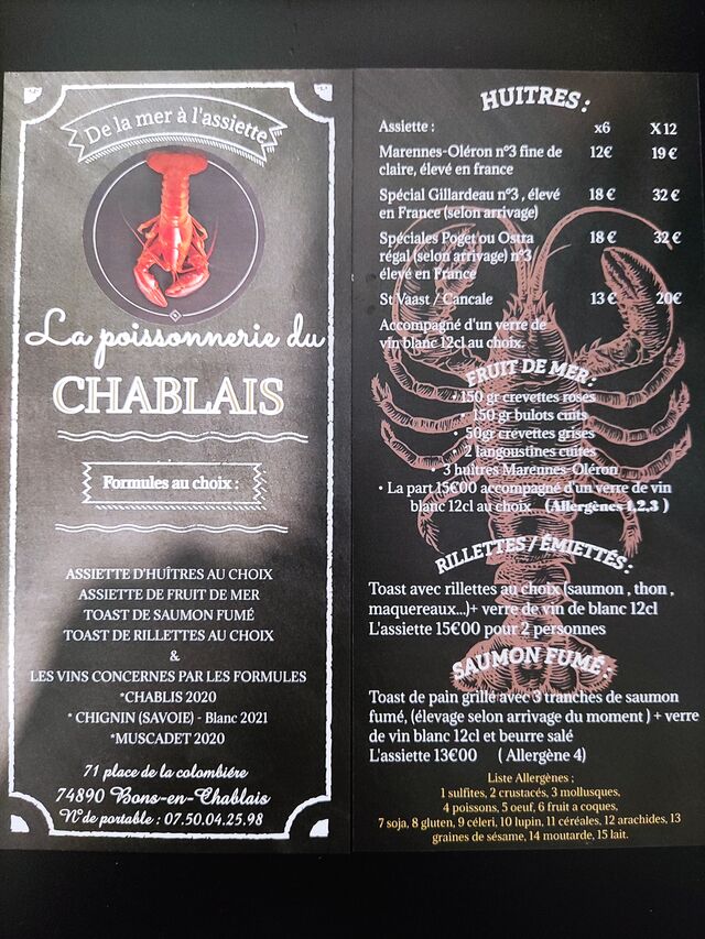 Formules sur terrasse