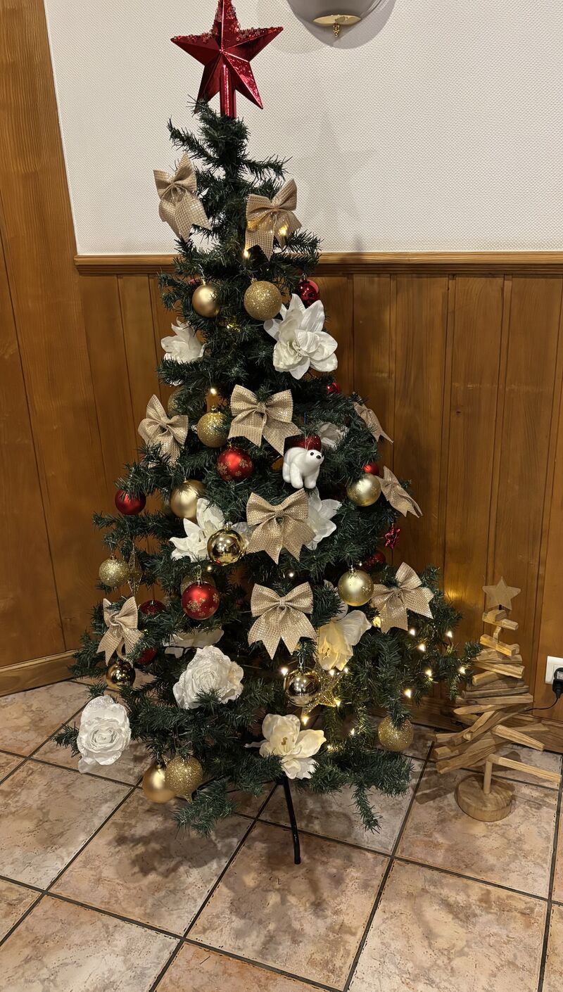 Ambiance de Noël au restaurant