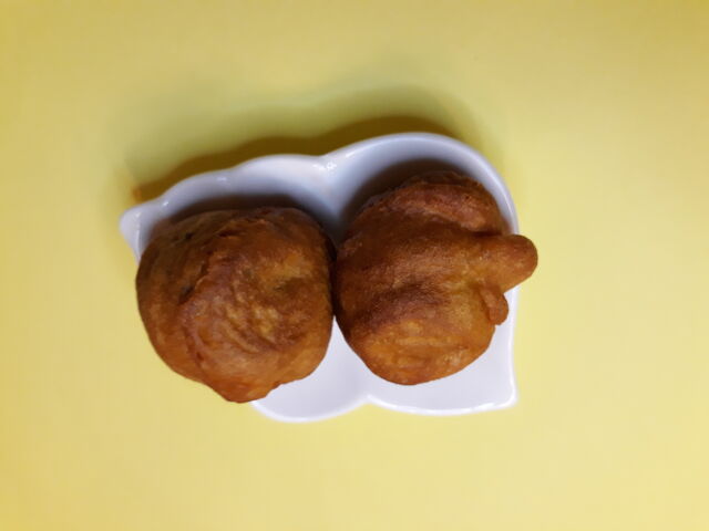 entrée - boulettes de poisson émietté au herbes fines