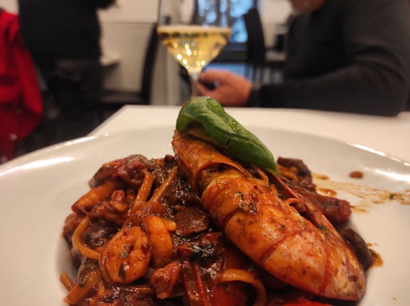 Linguine Gamberi e Polpi alla Luciana