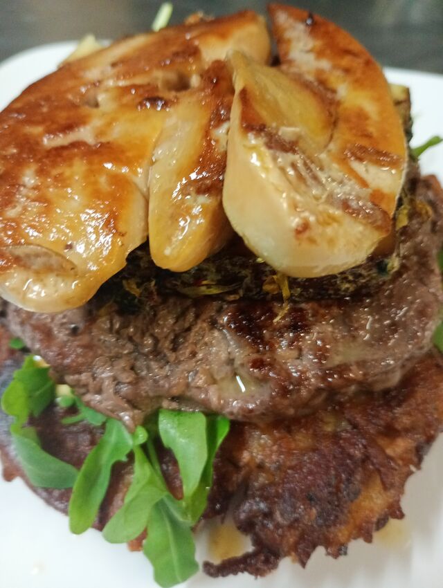 Burger au foie gras (Roesti)