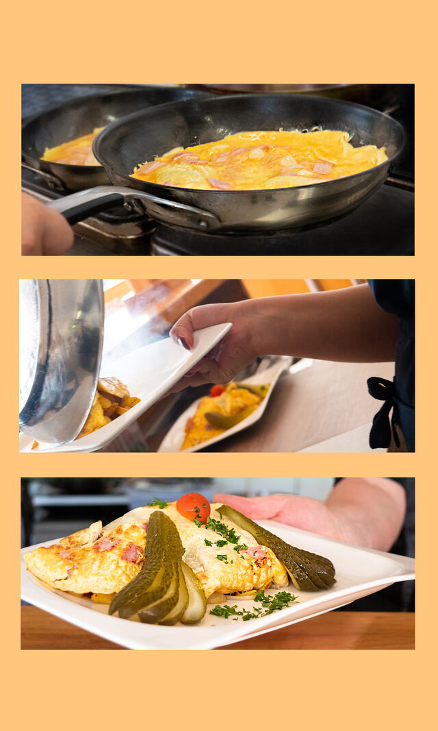 Frisch zubereitete Speisen