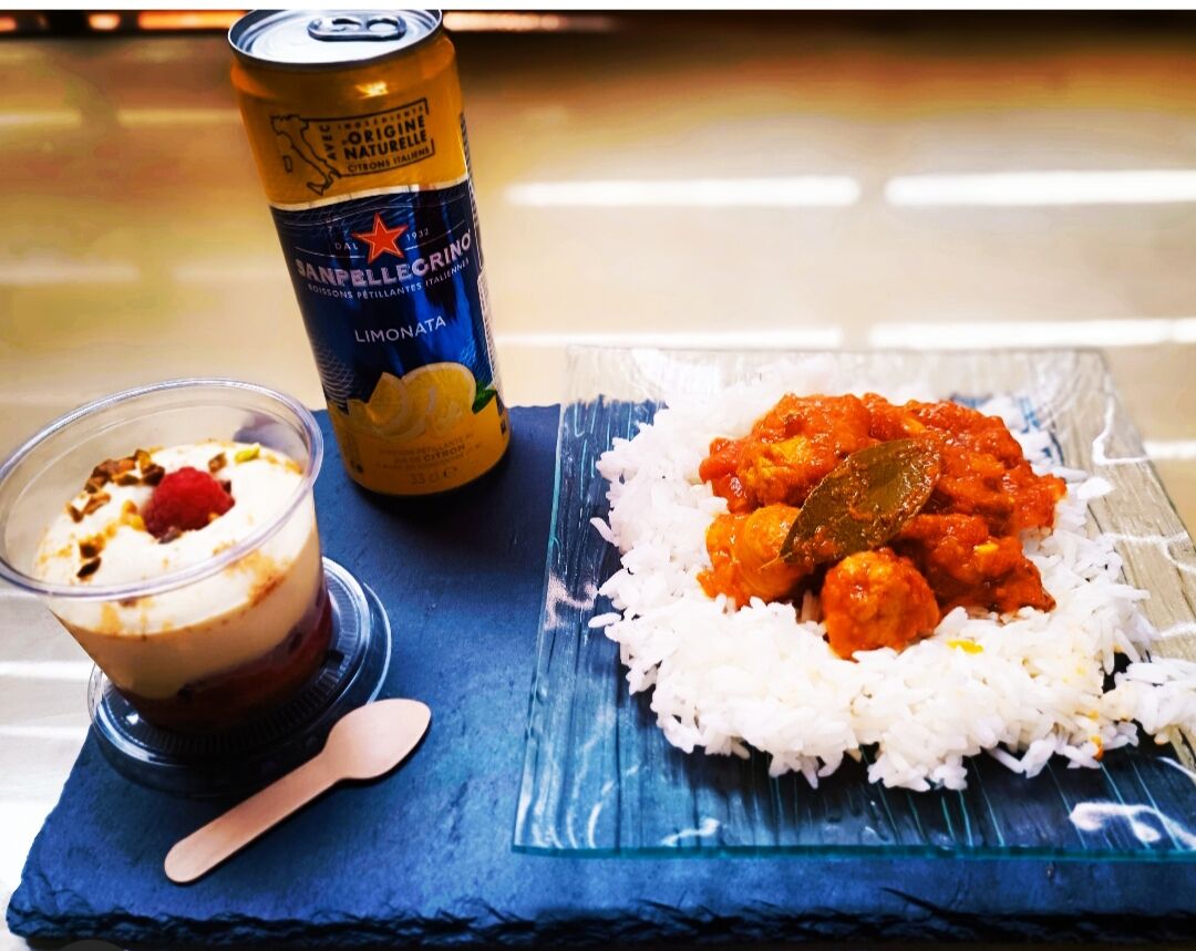 Rougail saucisse et son dessert du moment 