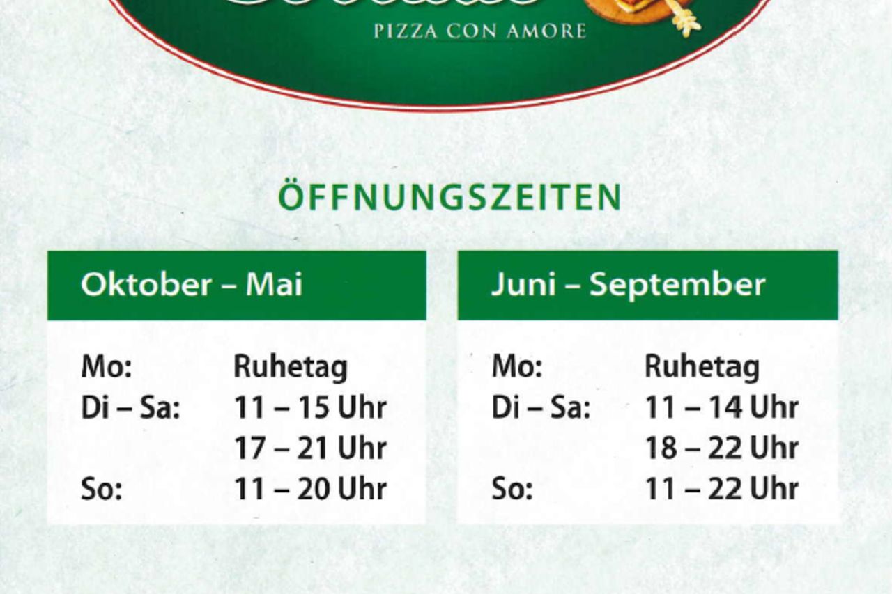 Unsere Öffnungszeiten