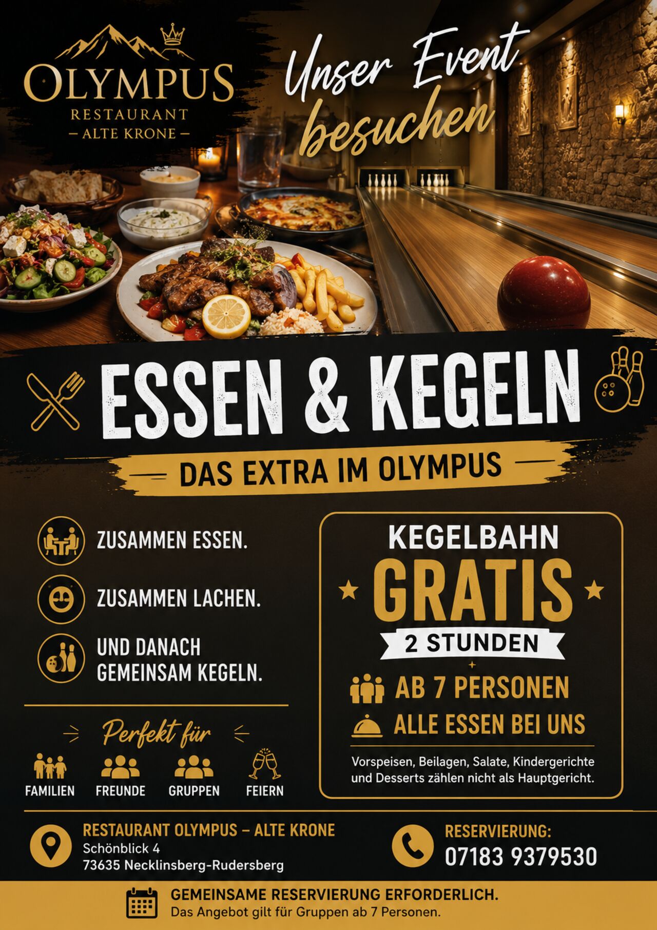Essen & Kegeln