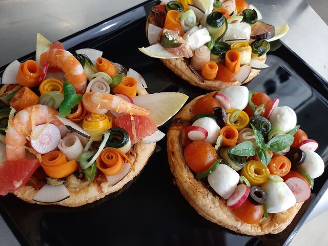 Les tartes aux légumes. 