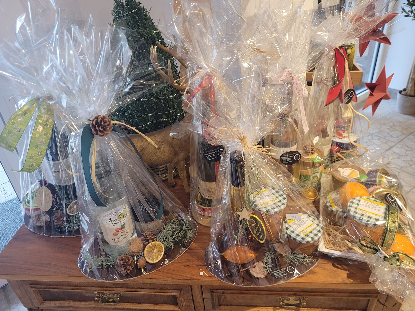 Gutscheine und Präsentkörbe