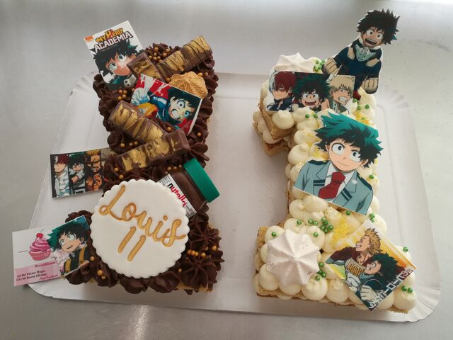 Number Cake 11 ans thème 