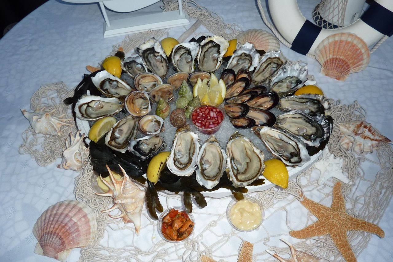 Fruits de mer à la pièce