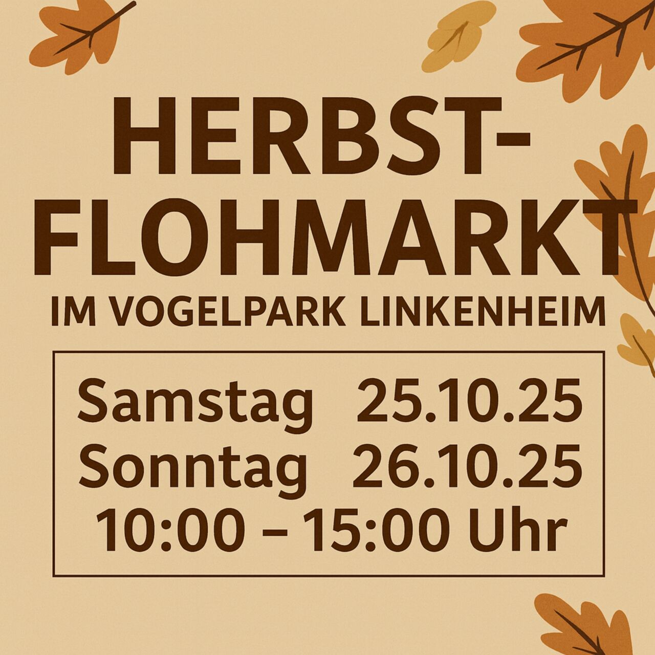 Herbst Flohmarkt