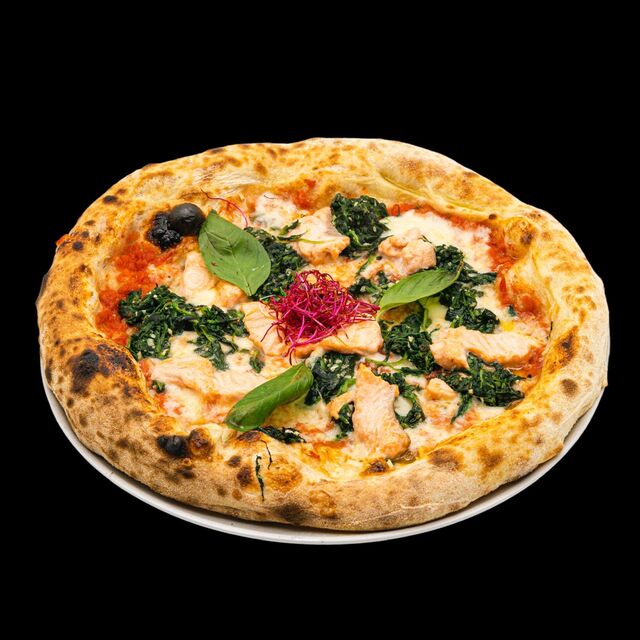 Pizza Spinaci Salmone