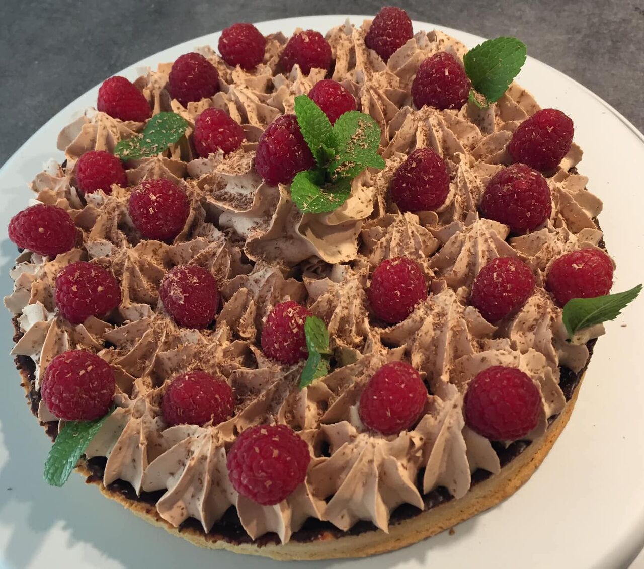 Tarte Chocolat Framboise