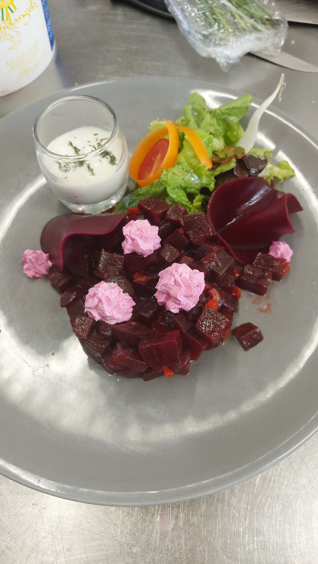 betterave en trois textures