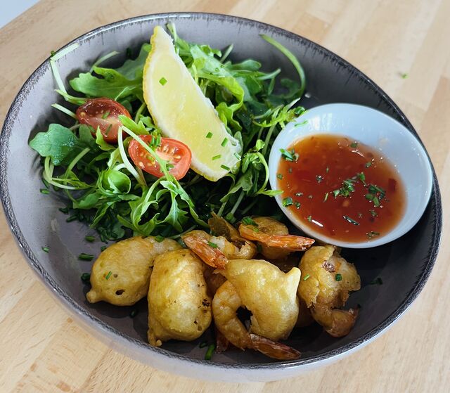 Beignet de crevettes sauce aigre douce