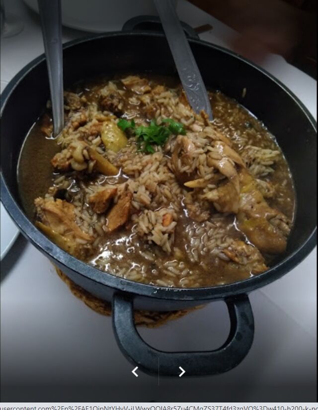 Arroz de cabidela c/frango caseiro