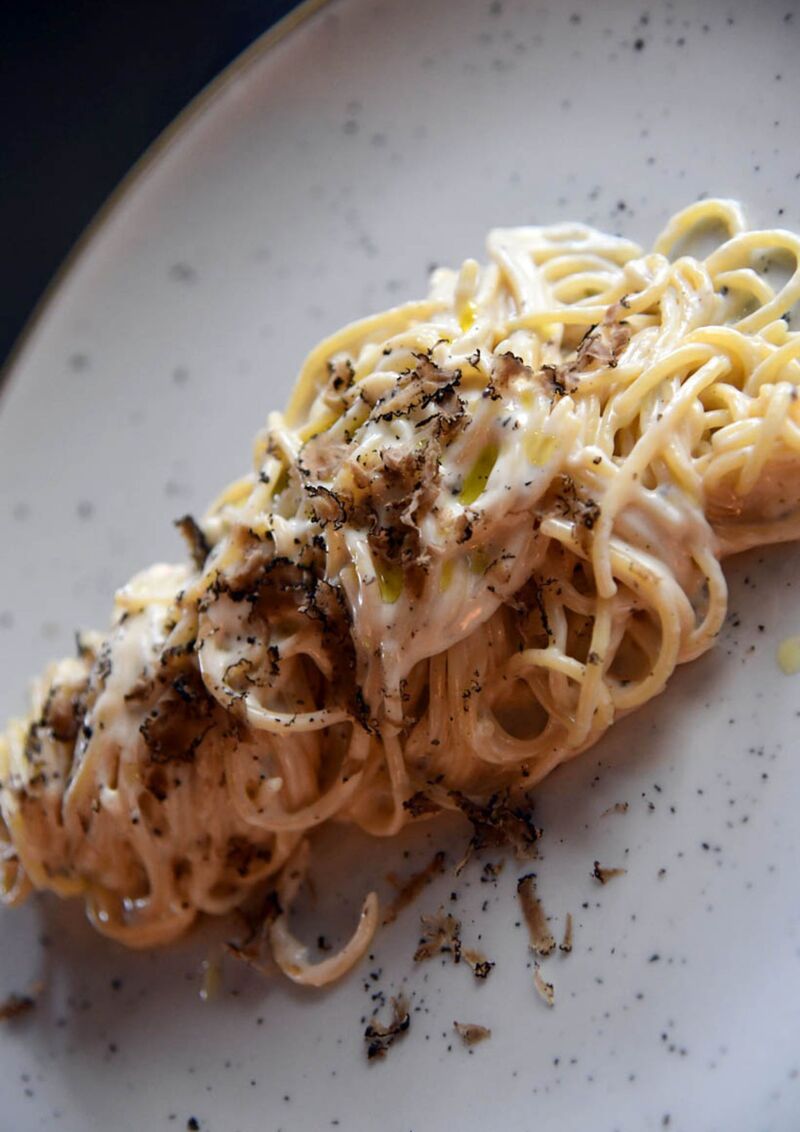 Tjestenina u Grana Padano kolutu s tartufima