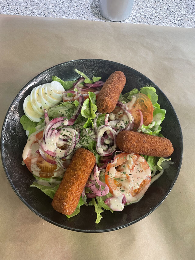 salade croquettes de crevettes 