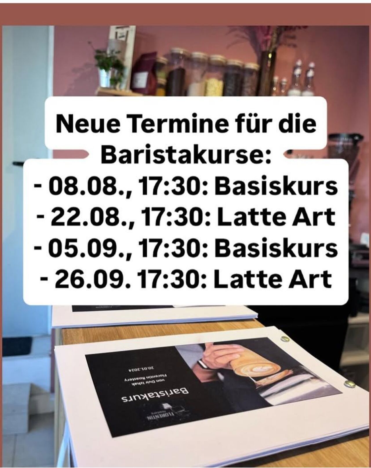 Neue Termine für Baristakurse