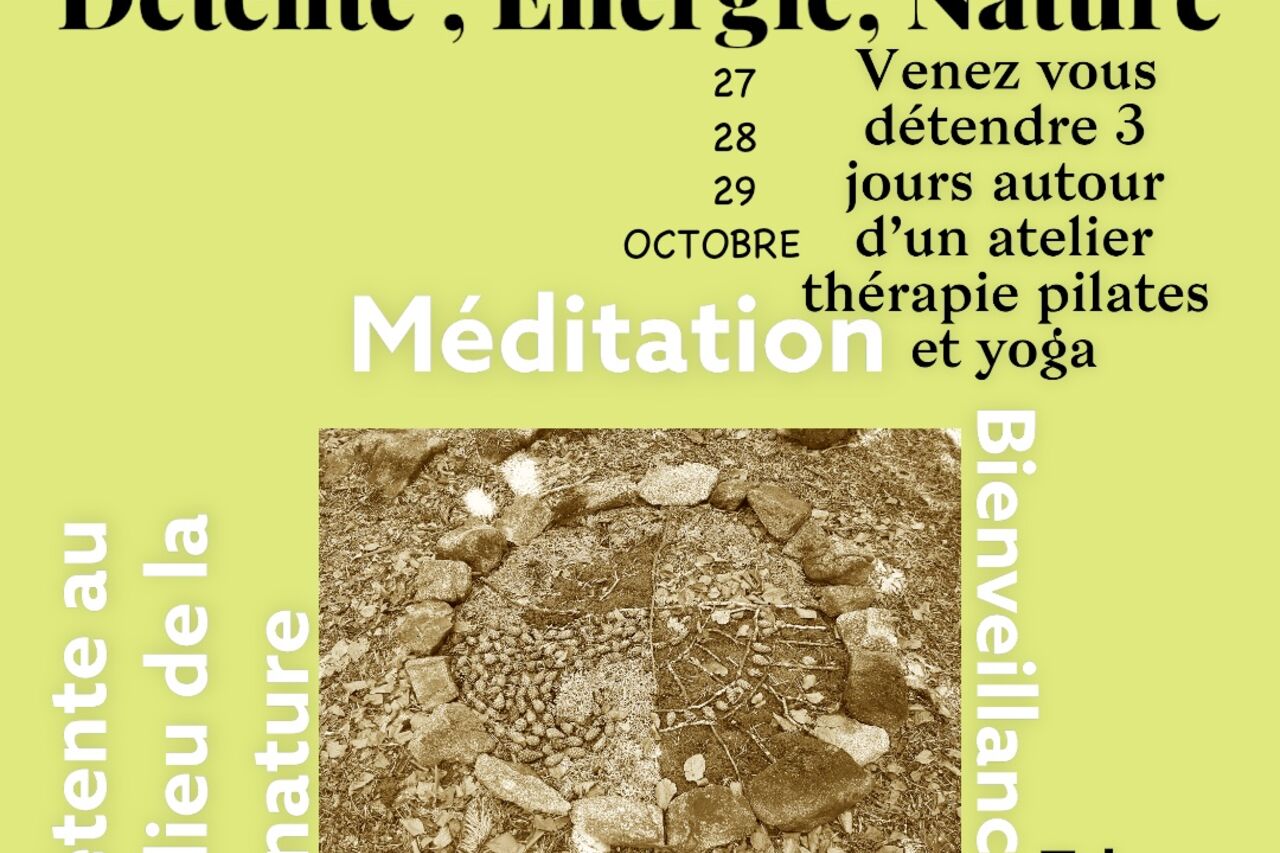 ATELIER DE PILATES ET YOGA ouvert à l’inscription pour le week-end 11-13 octobre2025