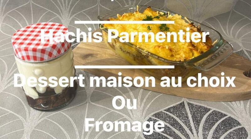 Plat et dessert du jour