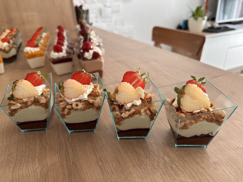 Mini deserki mus gorzka czekolada/wanilia