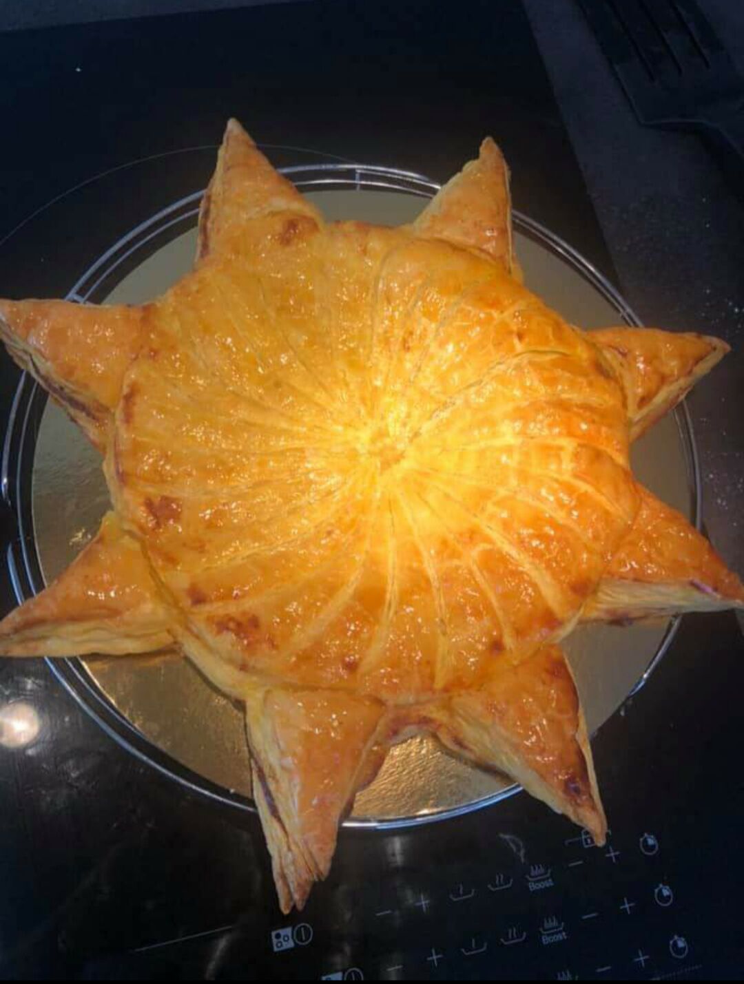 Galette , compote de pommes vanillé fait maison ! 