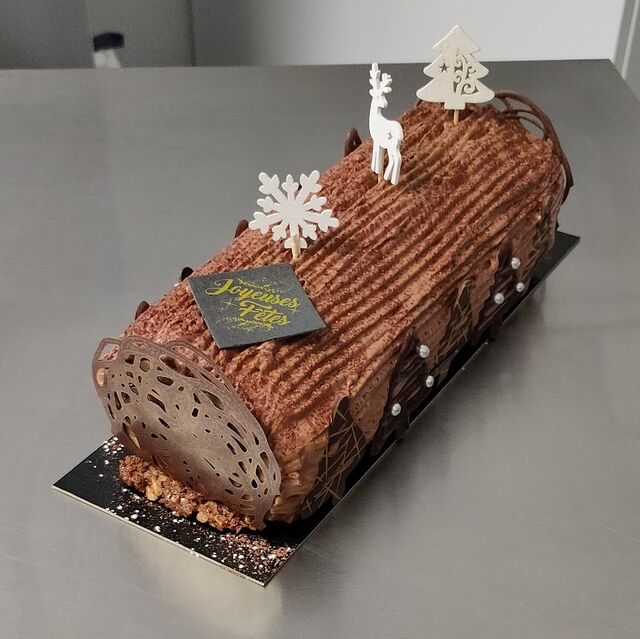 Bûche façon forêt noire