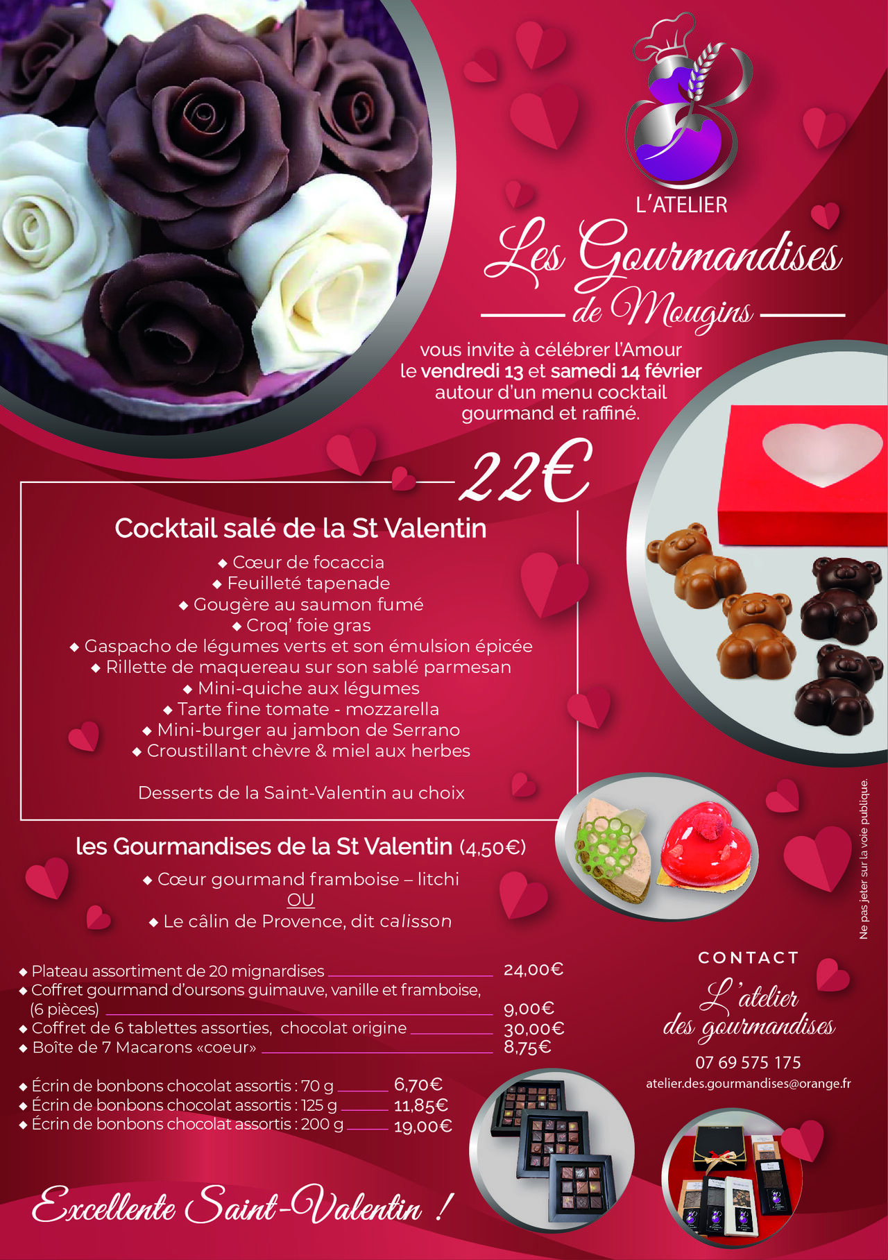 Gourmandises de la St Valentin