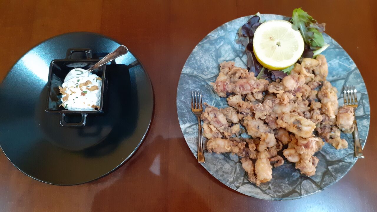 Txopitos fritos con salsa ali oli