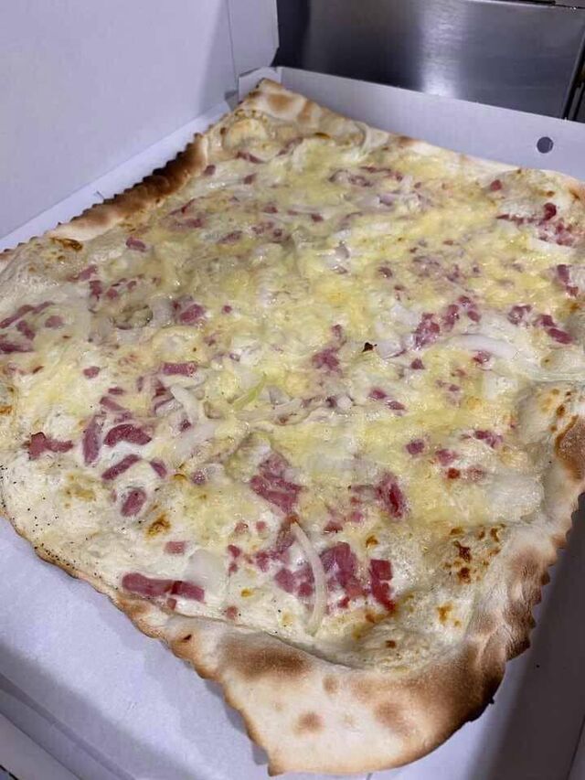 Nos tartes flambées Alsaciennes (pâte à pain!)