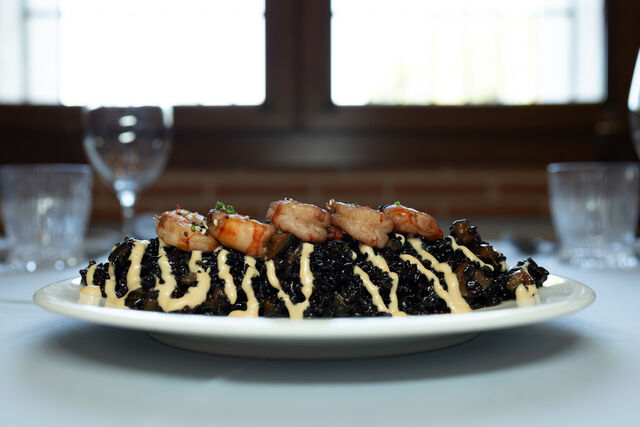 Salteado de arroz salvaje