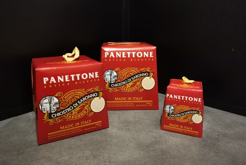 Panettone 100g=3.70€ / 500g=12.70€ / 1kg=20.50€ 
