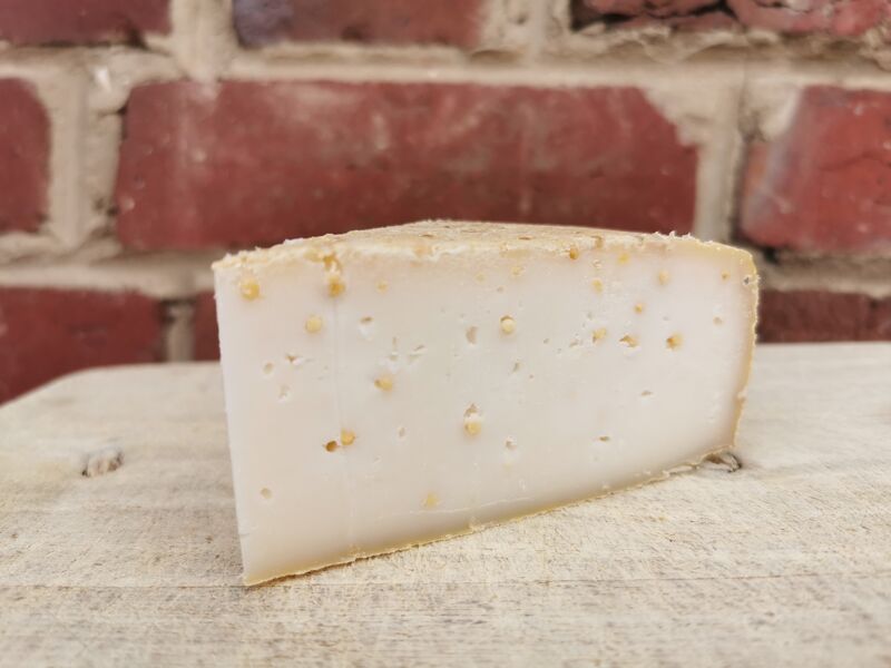 Tomme de chèvre à la moutarde