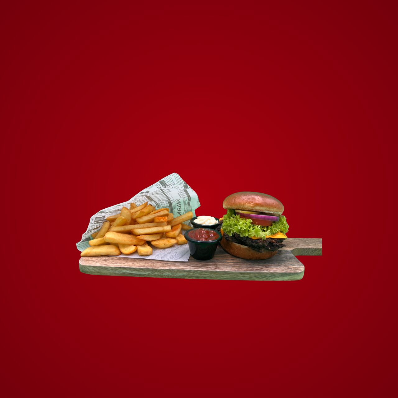 Double Cheeseburger Menü