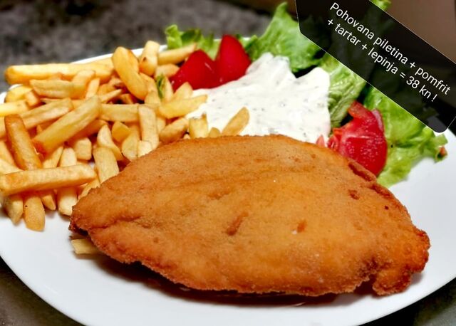 Delicious prepared daily meal in Porcellino Split!